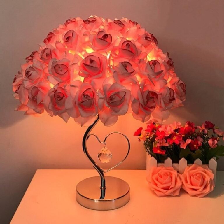 The Enchanting Beauty of Rose Flower Lamps